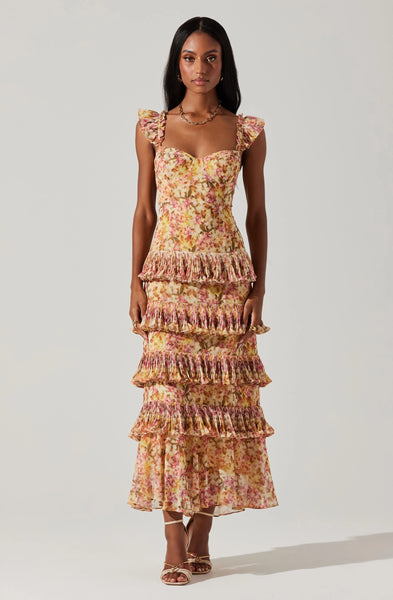 ASTR The Label Ayesha Tiered Ruffle Maxi Dress Ella James ASTR The Label Ayesha Tiered Ruffle Maxi Dress Ella James