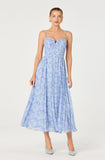 ASTR The Label Bayley Floral Pleated Maxi Dress