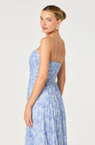 ASTR The Label Bayley Floral Pleated Maxi Dress