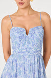 ASTR The Label Bayley Floral Pleated Maxi Dress