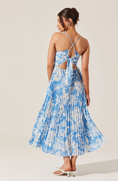 ASTR The Label Floral Blythe Plisse Midi Dress Ella James ASTR The Label Floral Blythe Plisse Midi Dress Ella James