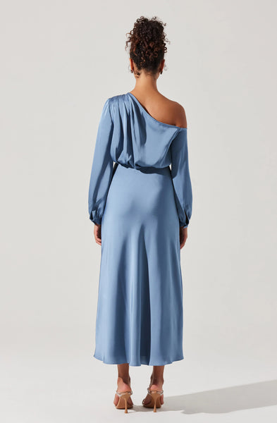 ASTR The Label Elwood Satin Off Shoulder Dress Ella James ASTR The Label Elwood Satin Off Shoulder Dress Ella James