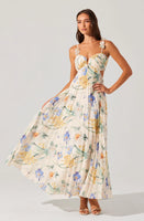 ASTR The Label Emese Floral Pleated Maxi