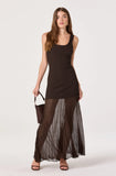 ASTR The Label Glena Ribbed Knit Drop Waist Maxi Dress
