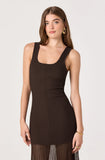 ASTR The Label Glena Ribbed Knit Drop Waist Maxi Dress