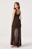 ASTR The Label Glena Ribbed Knit Drop Waist Maxi Dress