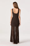 ASTR The Label Glena Ribbed Knit Drop Waist Maxi Dress
