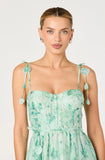 ASTR The Label Halcyon Floral 3D Flower Appliqué Midi Dress