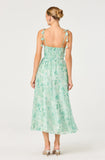 ASTR The Label Halcyon Floral 3D Flower Appliqué Midi Dress