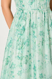 ASTR The Label Halcyon Floral 3D Flower Appliqué Midi Dress