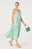 ASTR The Label Halcyon Floral 3D Flower Appliqué Midi Dress