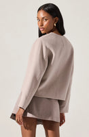 ASTR The Label Jennah Wool-Blend Wrap Jacket