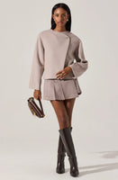 ASTR The Label Jennah Wool-Blend Wrap Jacket