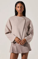 ASTR The Label Jennah Wool-Blend Wrap Jacket