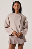 ASTR The Label Jennah Wool-Blend Wrap Jacket