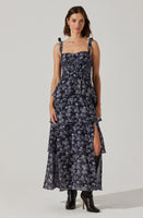 ASTR The Label Mellorie Floral Tiered Maxi Dress