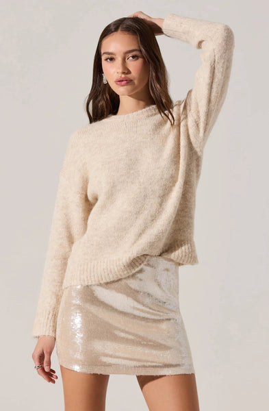 ASTR The Label Selbie Brushed Knit Sweater