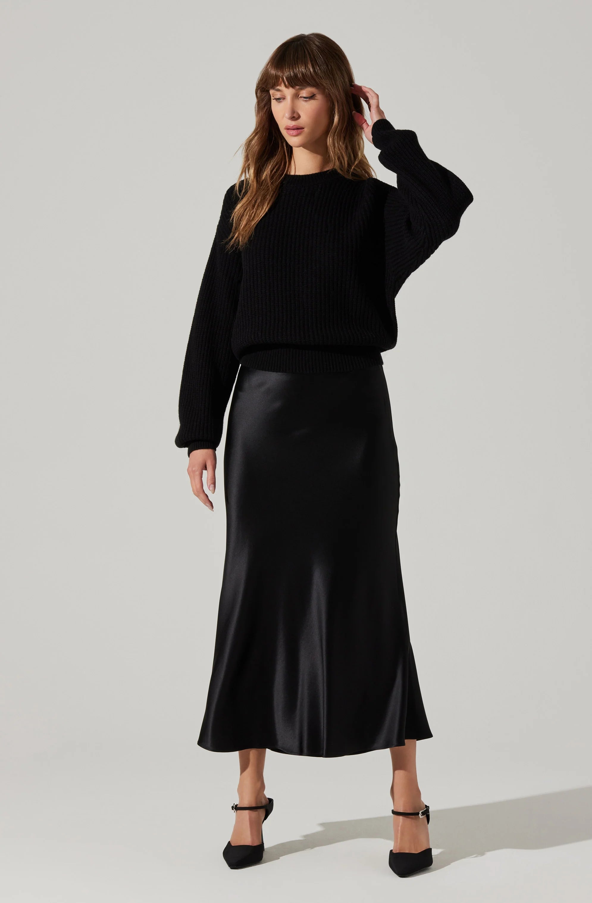 ASTR The Label Windey Satin Maxi Skirt – Ella James ASTR The Label Windey Satin Maxi Skirt – Ella James