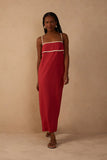 Dress To Red Sunset Midi Dress