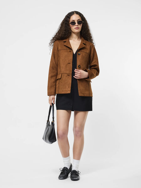 French Connection Laney Faux Suede Jacket