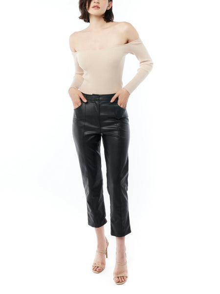 LBLC The Label Jen Vegan Leather Trouser