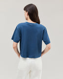 Richer Poorer Relaxed Crop Tee in Moonlit Ocean