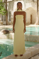 Runaway Lemon Elsa Strapless Scarf Dress X-Small