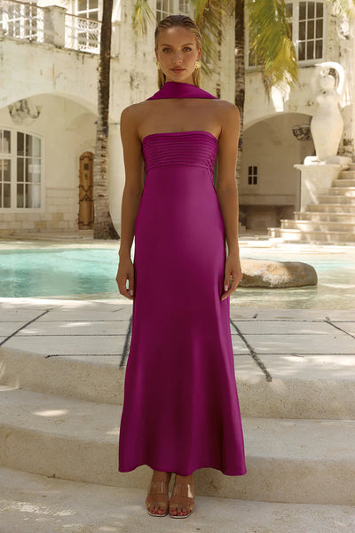 plum strapless bridesmaid dresses Alexia Purple Strapless Formal Dress main image 1