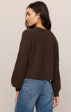 Z Supply Coming Up Cozy Sweater-Dark Chocolate