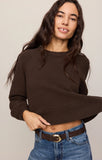 Z Supply Coming Up Cozy Sweater-Dark Chocolate