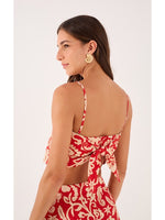 Dress To Scarf Style Top In Summer Print