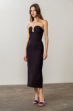 Moon River Strapless Sculped Midi