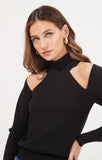 ASTR The Label Hilary Cold Shoulder Sweater